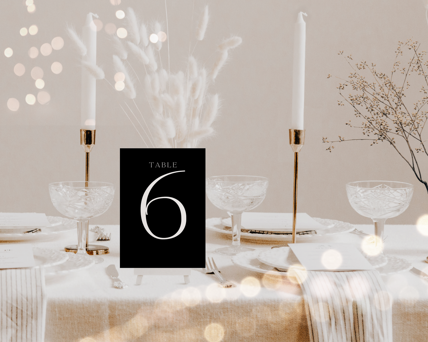 Alexa | Table Numbers/Names • Black