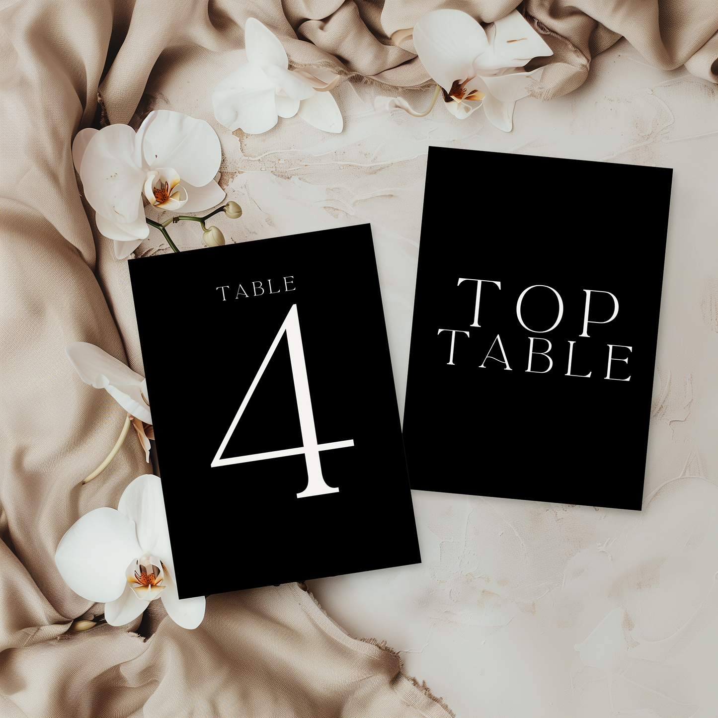 Alexa | Table Numbers/Names • Black