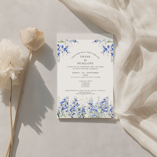 Bluebell | Evening Wedding Invitation