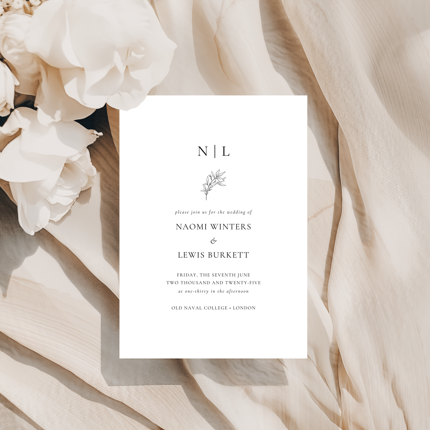 Daphne | Wedding Invitation (Day Guests)