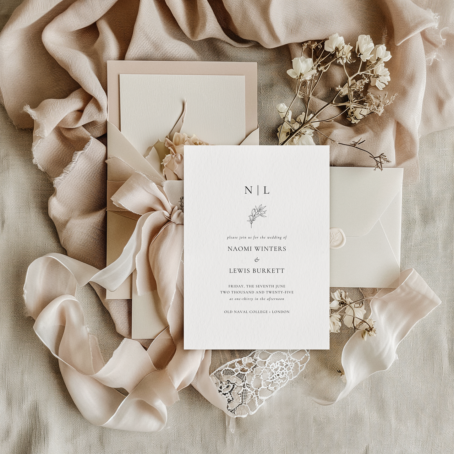 Daphne | Wedding Invitation (Day Guests)