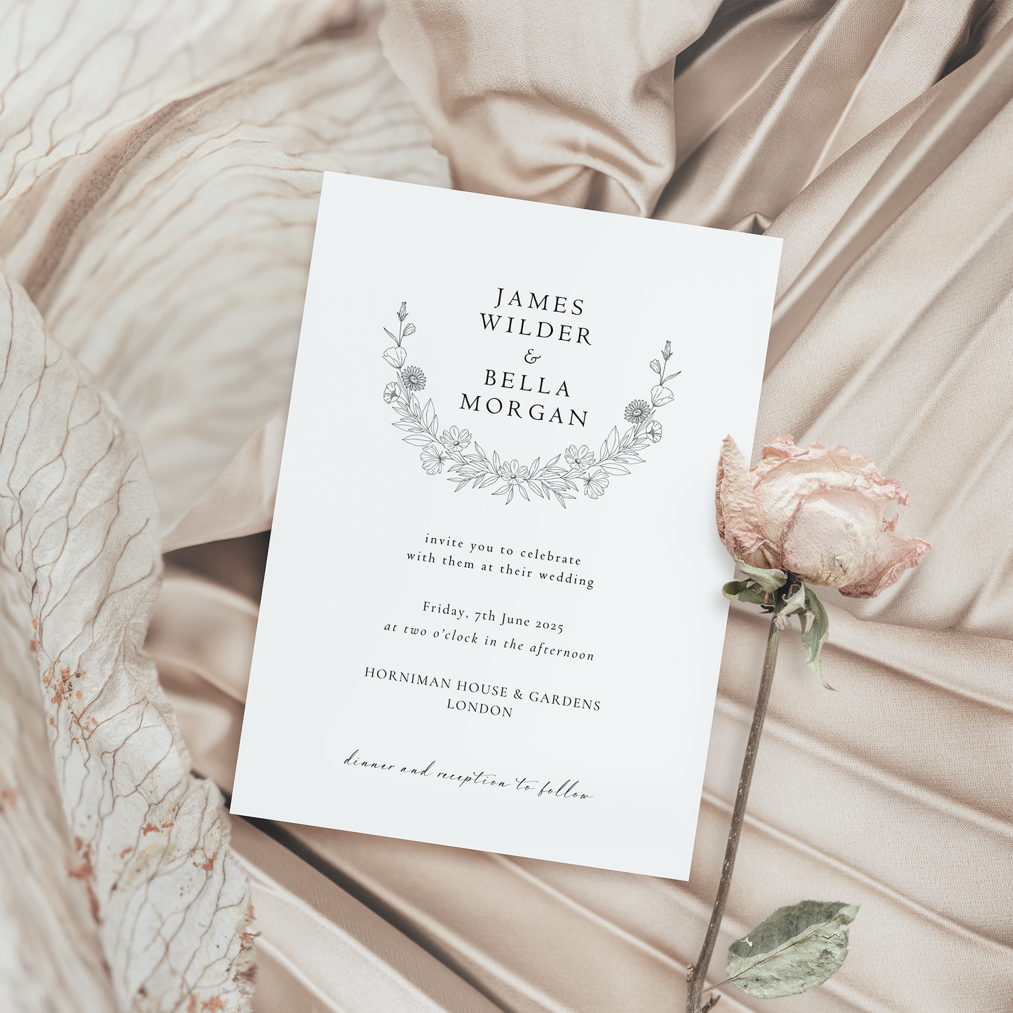 Hyacinth | Wedding Invitation (Day Guests)