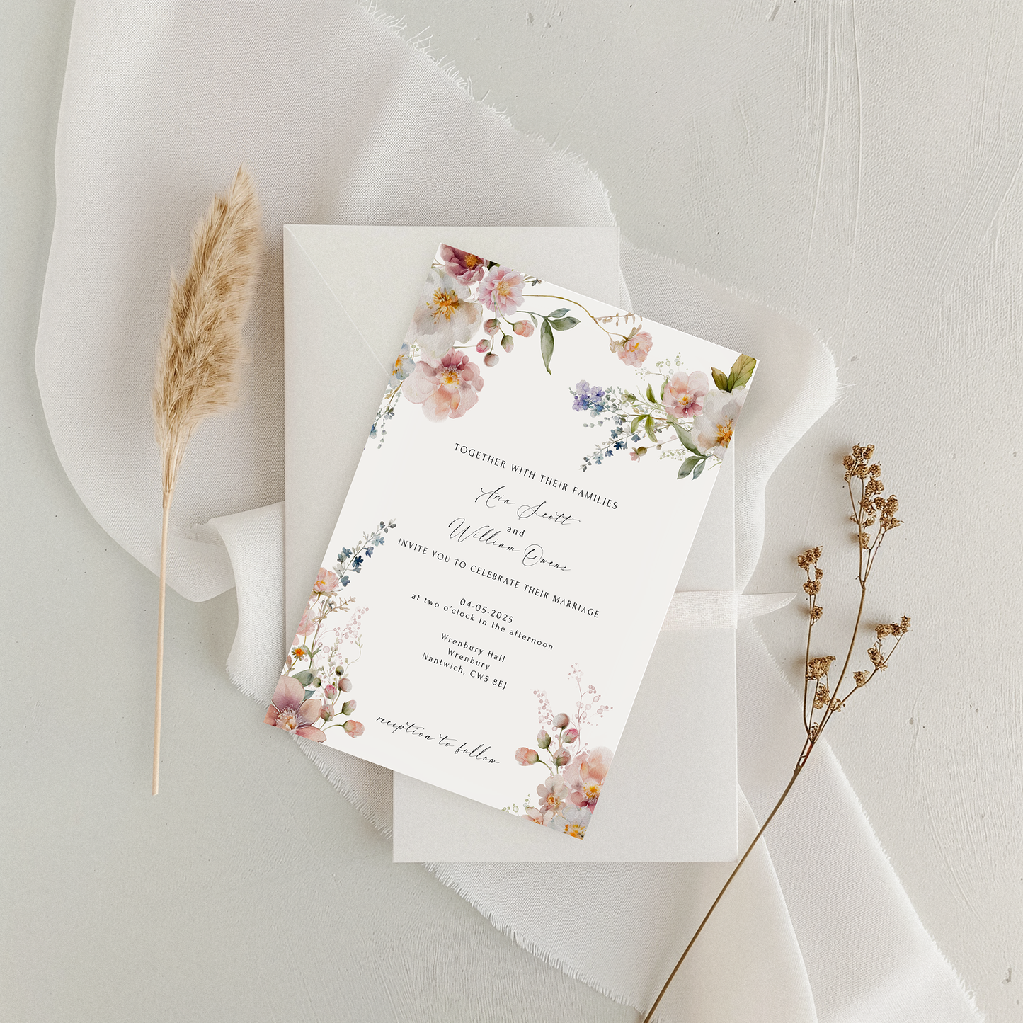 Iris | Wedding Invitation (Day Guests)