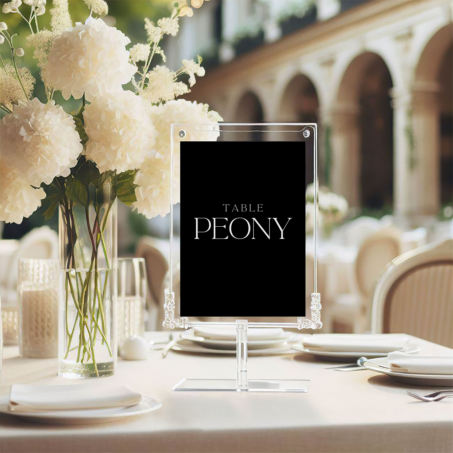 Alexa | Table Numbers/Names • Black