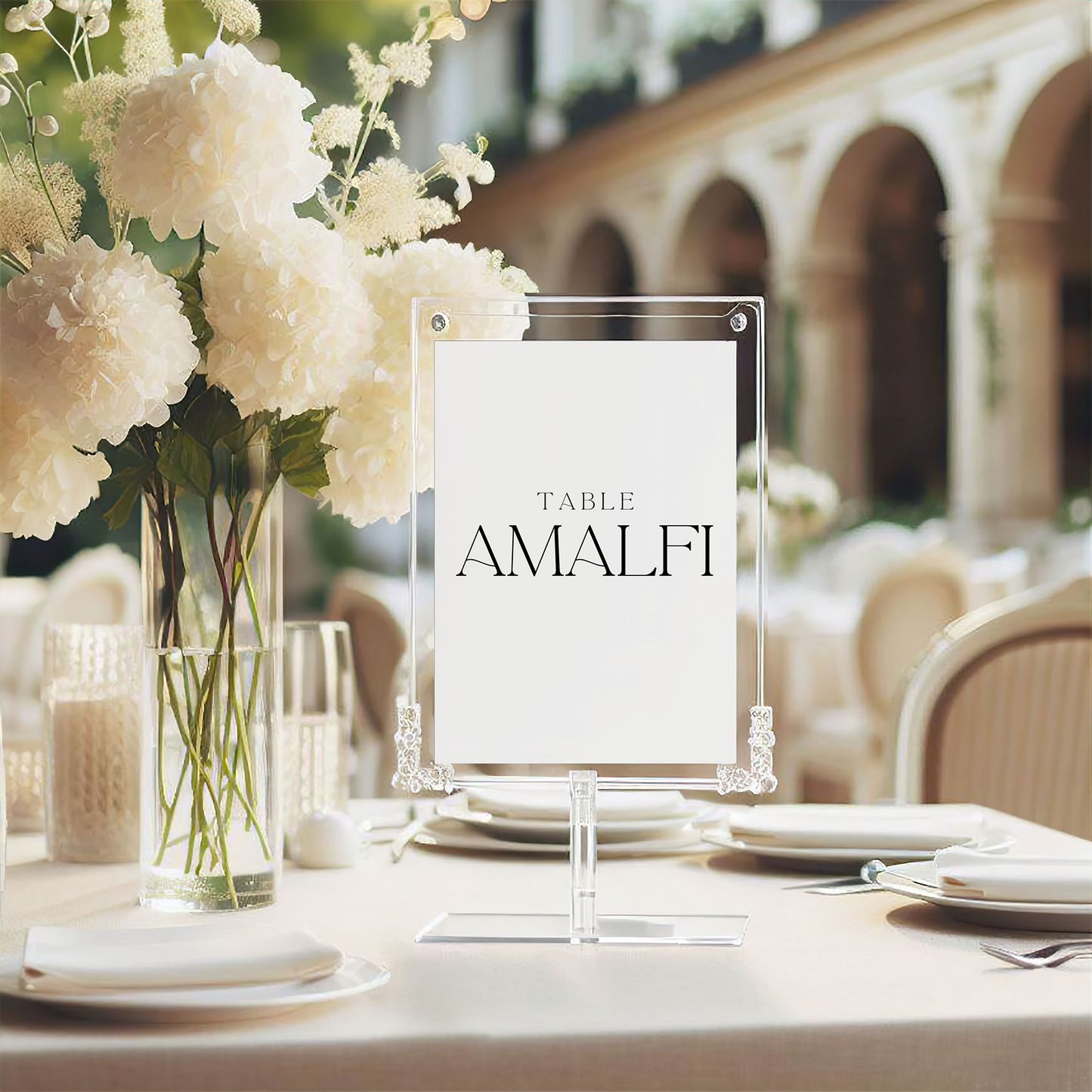 Alexa | Table Numbers/Names • White