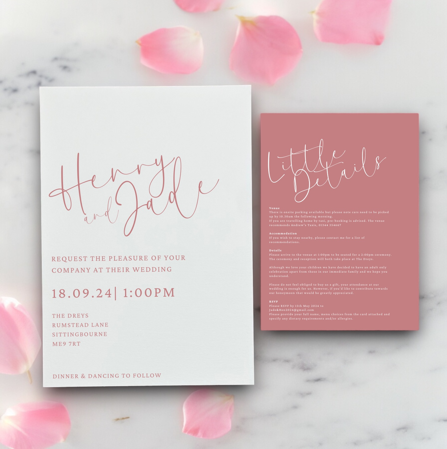 Willow | Wedding Invitation (Day Guests)