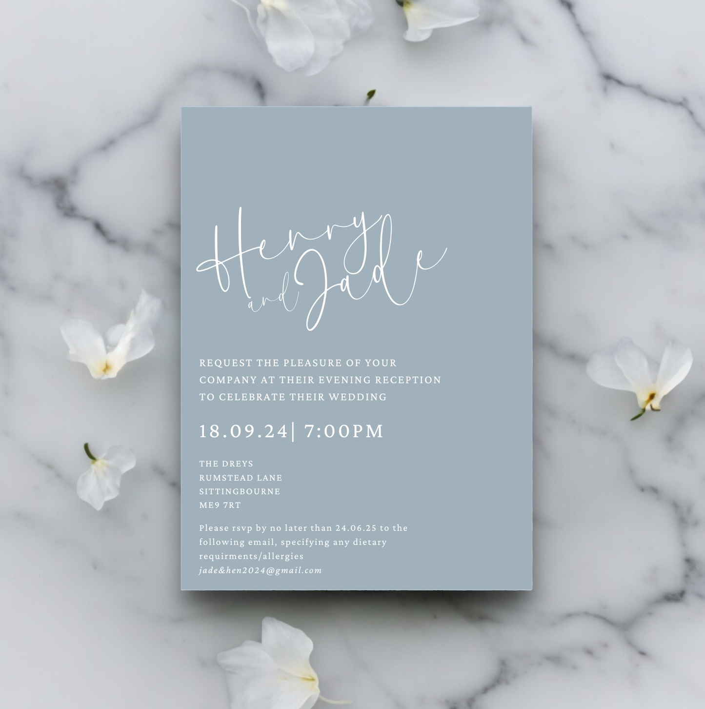 Willow | Wedding Invitation (Evening guests)